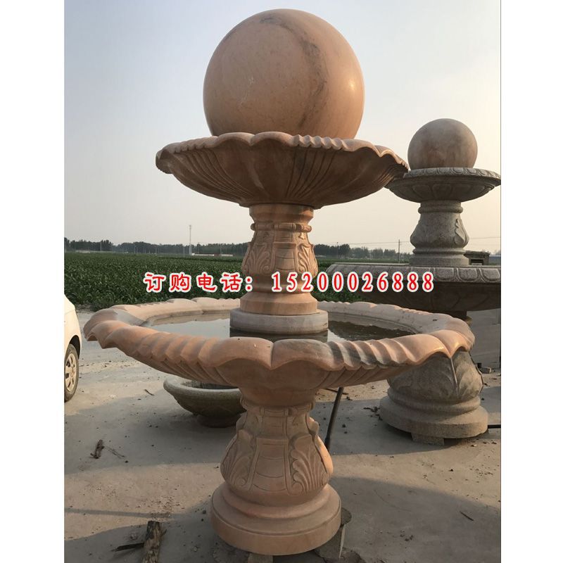 大理石风水球  石雕小区景观雕塑 (5)