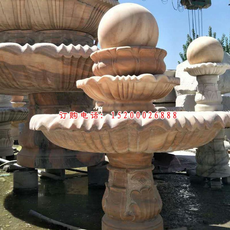 大理石风水球  石雕小区景观雕塑 (4)