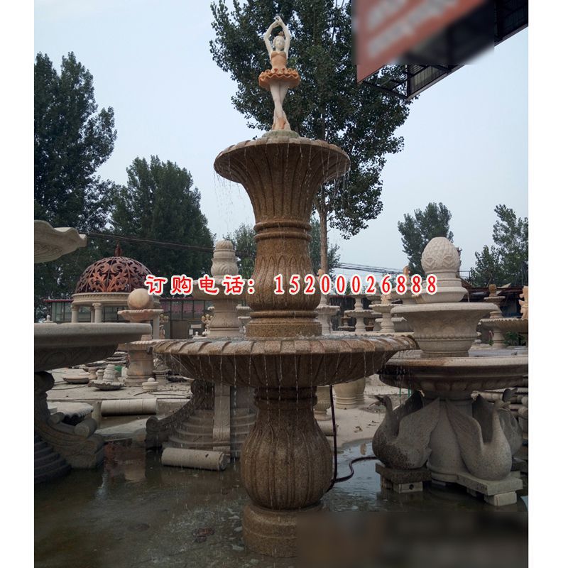 大理石风水球  石雕小区景观雕塑 (14)