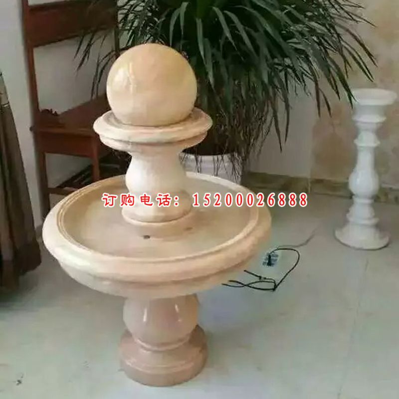 石雕风水球，公园景观雕塑 (4)