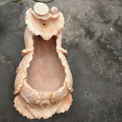 大理石抽象花盆   石雕别墅景观摆件 (2)