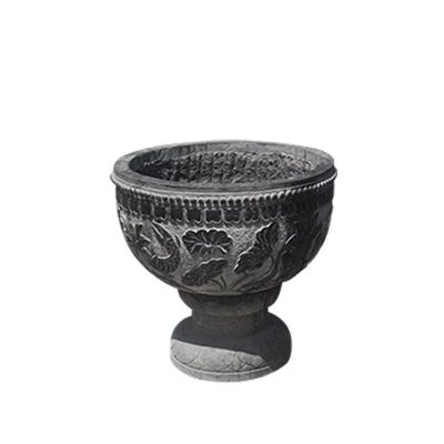 仿古花盆石雕 