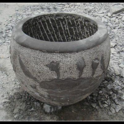 仿古水缸公园景观雕塑，仿古石雕塑