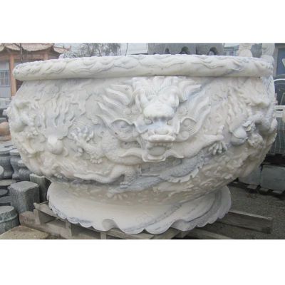 石雕水盆雕塑，仿古石水盆