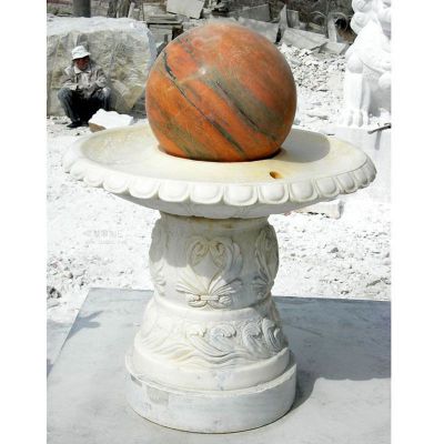石雕风水球，公园景观雕塑