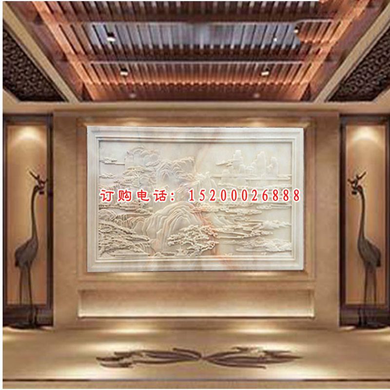 大理石壁画  石雕商场景观雕塑