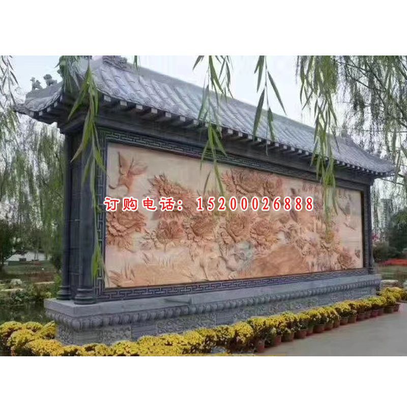 青石雕刻荷花  石雕公园景观雕塑