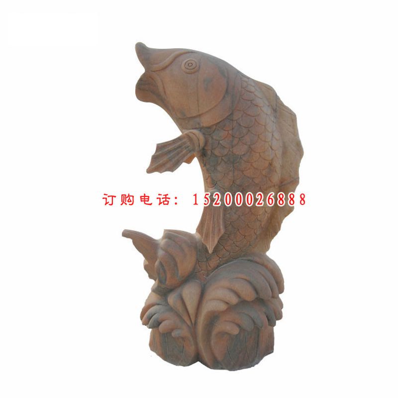 石雕鱼，喷泉鱼石雕