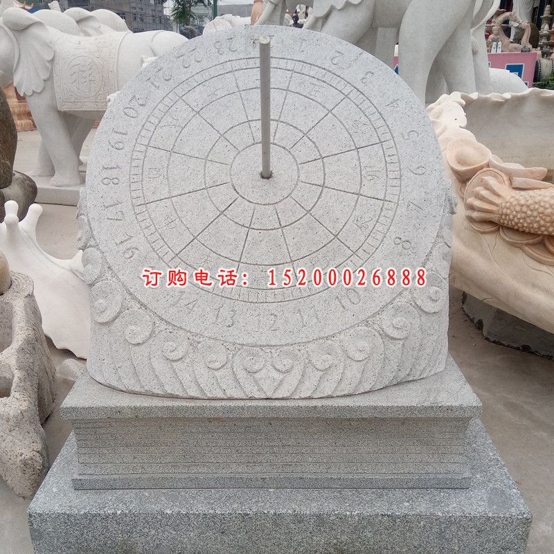 花岗岩日晷雕塑，校园石雕