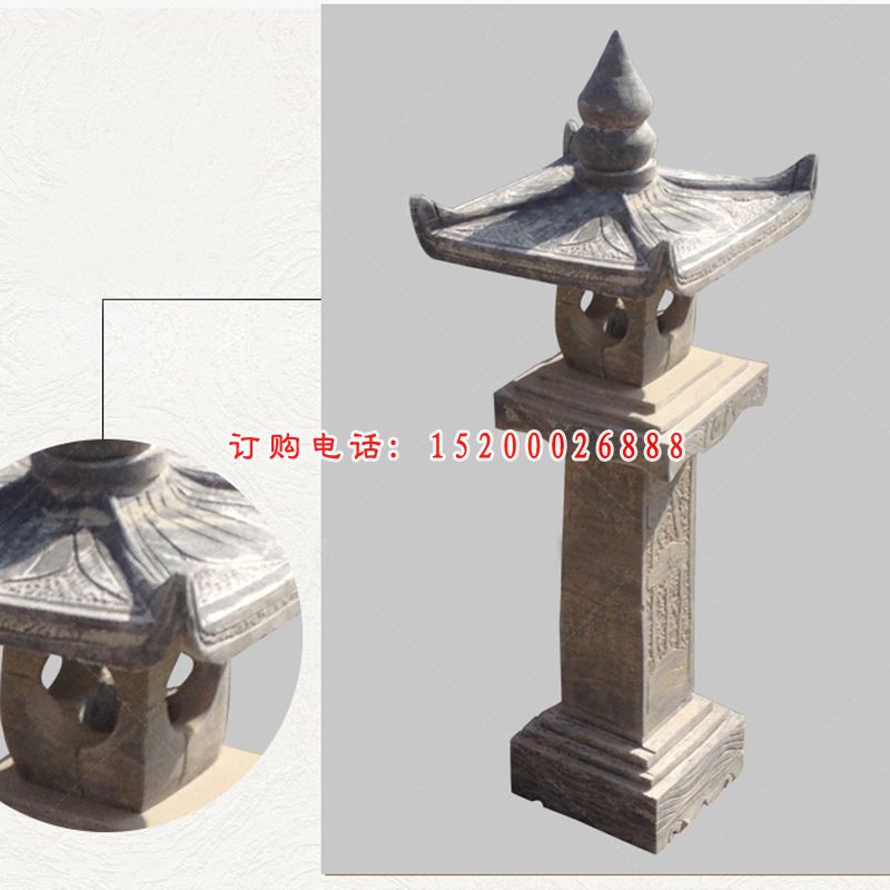 大理石灯，寺庙景观石灯
