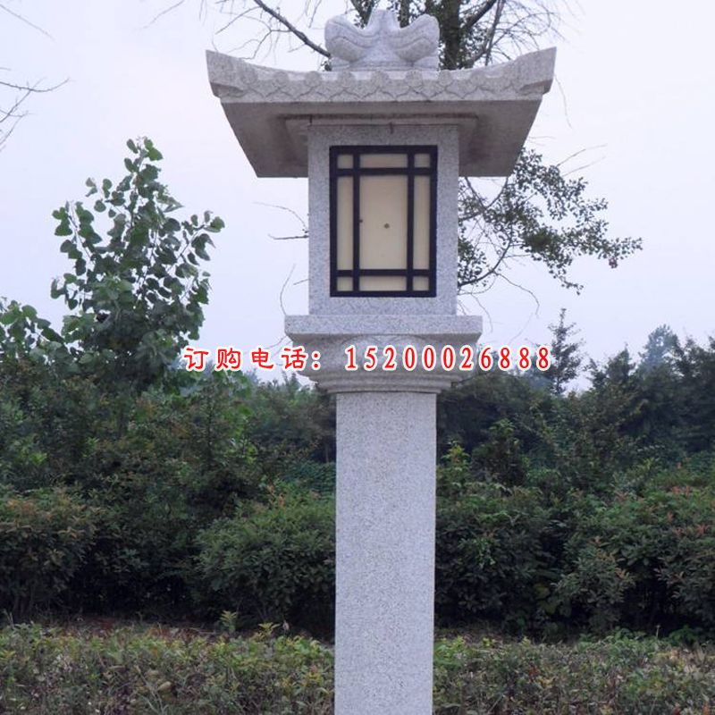 大理石宫灯   石雕公园景观雕塑 (2)