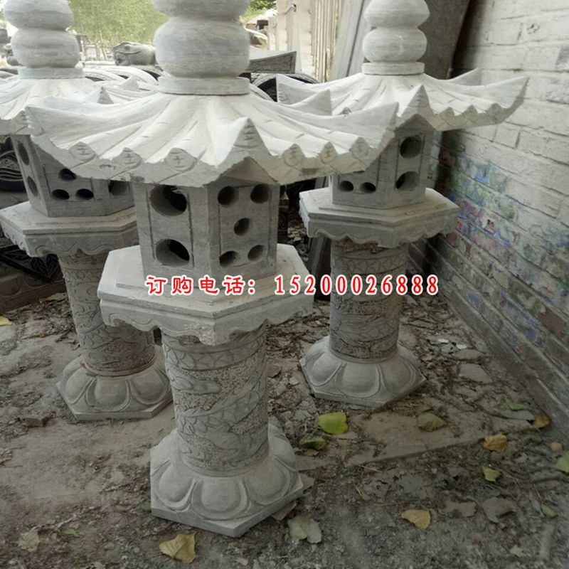 大理石宫灯  石雕小区景观雕塑