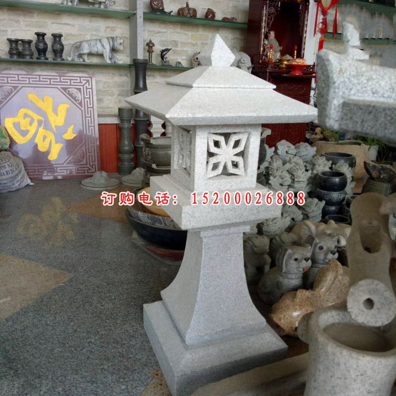 大理石古代宫灯  公园石灯 (2)