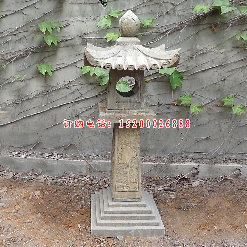 仿古灯石雕，公园石灯