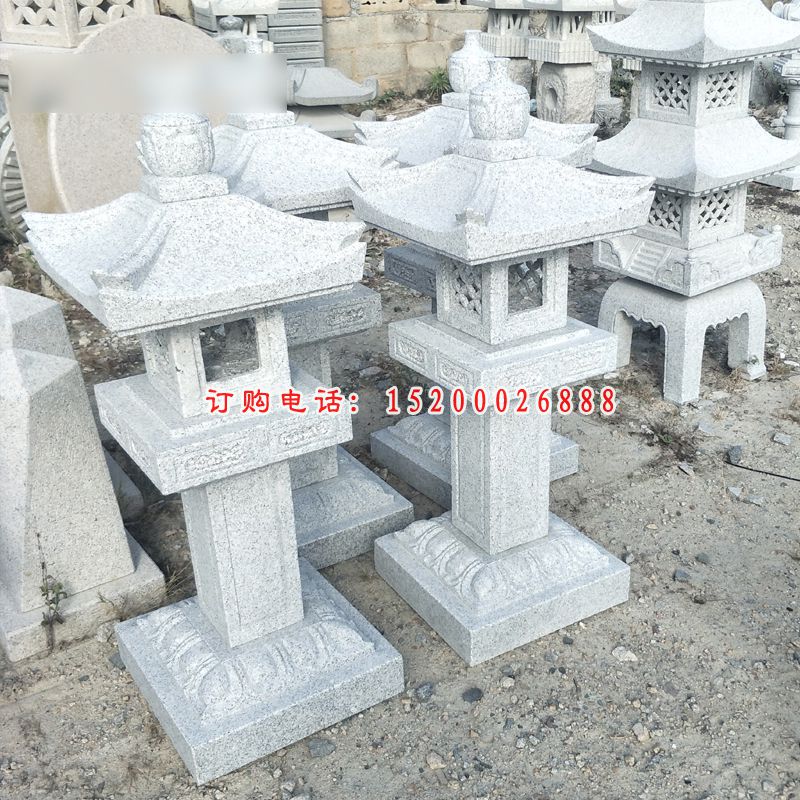 仿古宫灯，芝麻灰石灯