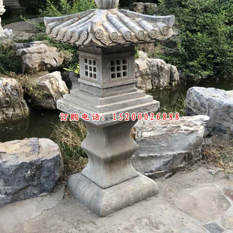 仿古石灯 公园照明石雕灯 (4)
