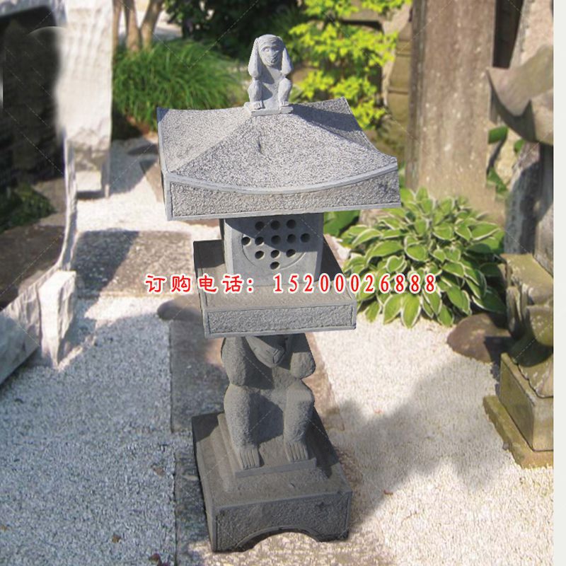 仿古石灯，大理石灯雕塑