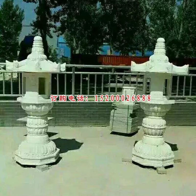 仿古石灯，公园石灯雕塑