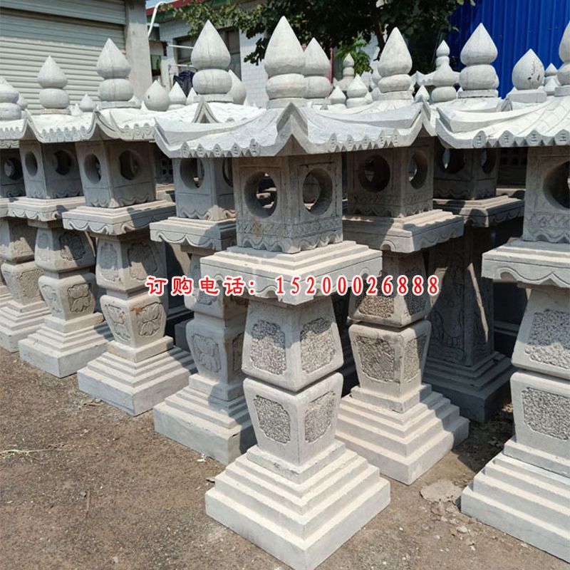 公园仿古石灯 石雕宫灯 (5)