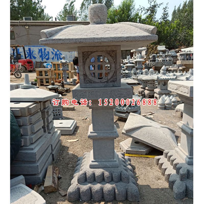 公园仿古石灯 石雕宫灯 (11)