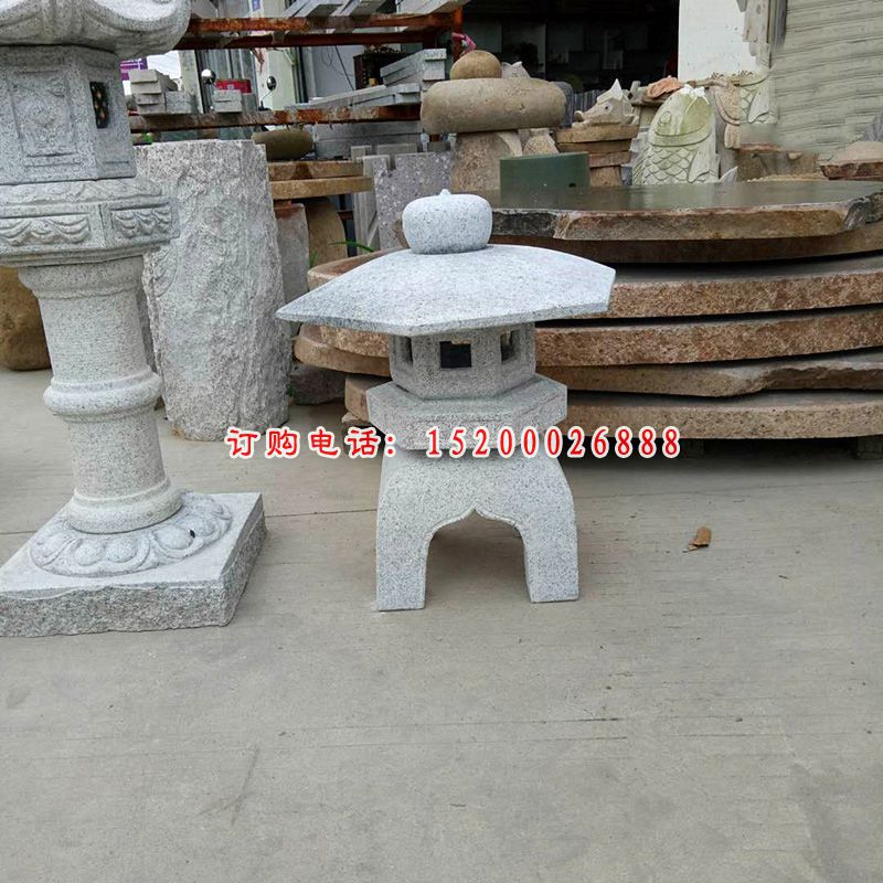 古代宫灯石雕 大理石灯 (3)