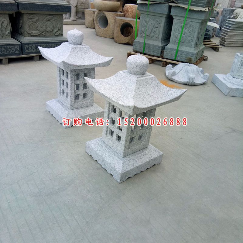 古代宫灯石雕 大理石庭院石灯 (5)