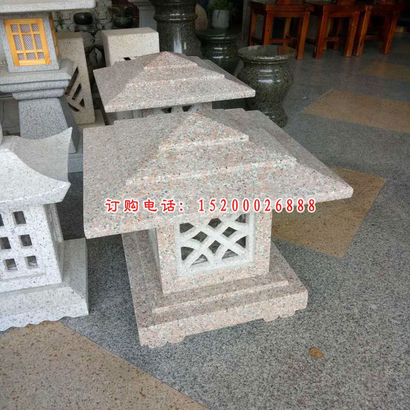 古代宫灯石雕 大理石庭院石灯