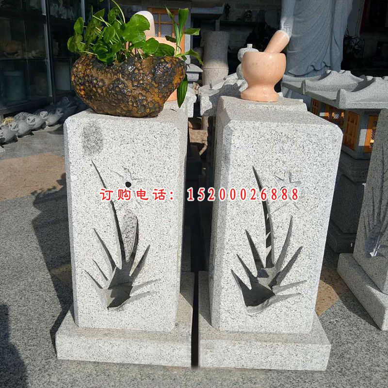 镂空兰花浮雕灯 大理石照明灯 (2)