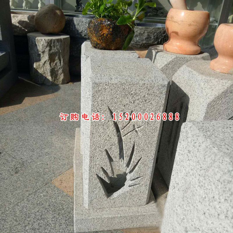 镂空兰花浮雕灯 大理石照明灯 (3)