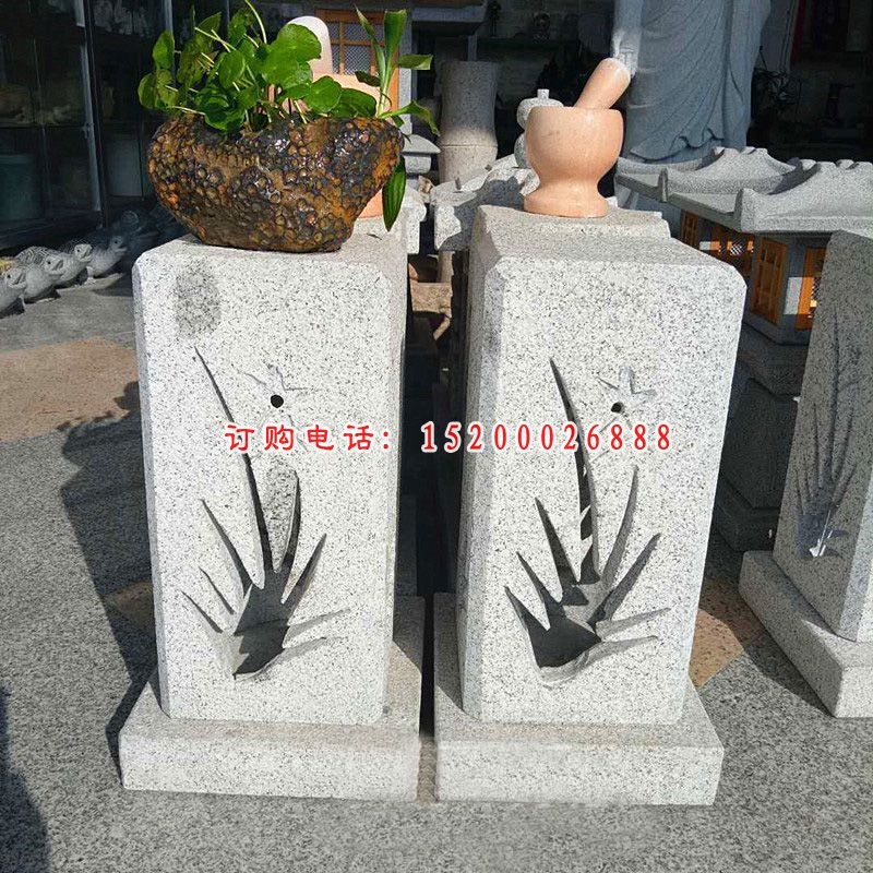镂空兰花浮雕灯 大理石照明灯
