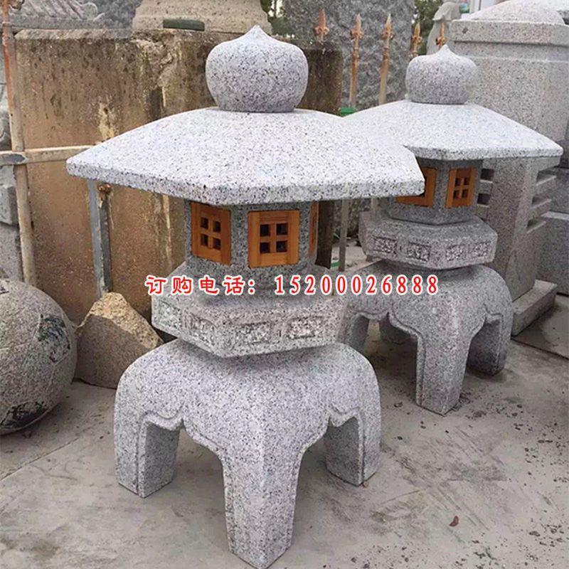 木窗宫灯石雕 大理石公园灯