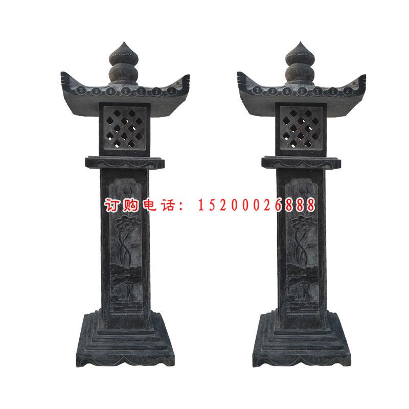 青石灯雕塑，仿古石灯雕塑