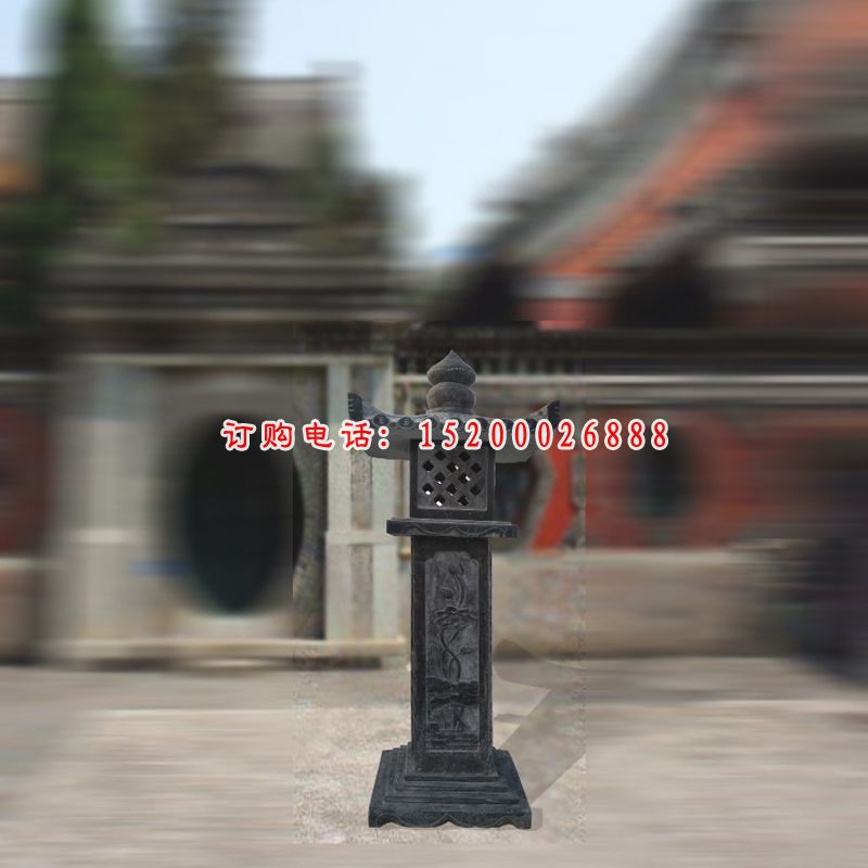 青石宫灯   石雕寺庙景观雕塑