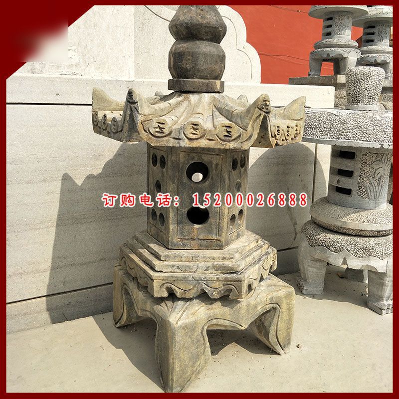 青石宫灯   石雕庭院景观雕塑