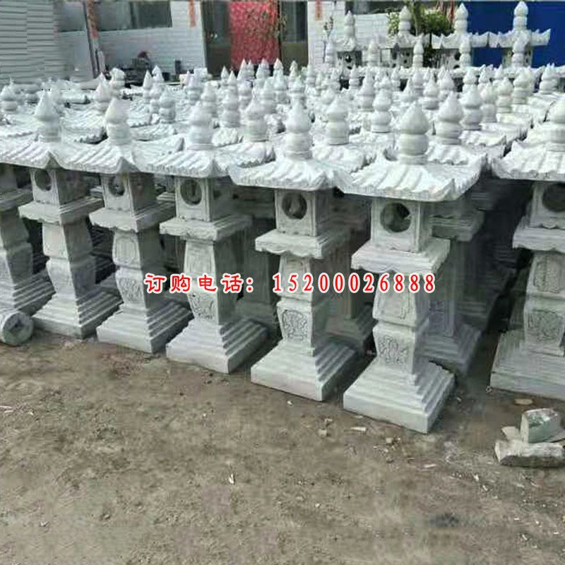 青石宫灯  石雕小区景观雕塑 (2)