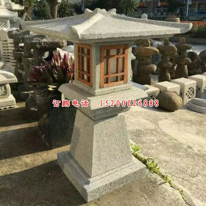 石灯，大理石石灯，公园石灯 (3)