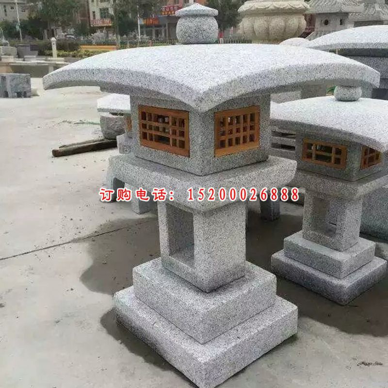 石灯，大理石石灯，公园石灯 (4)