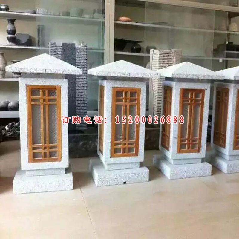 石灯，大理石石灯，公园石灯 (5)