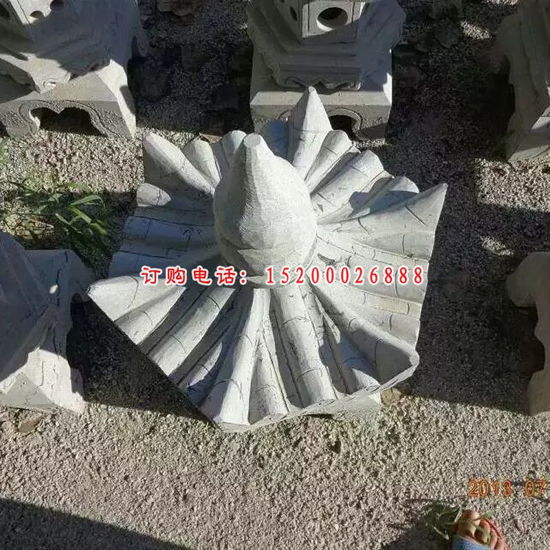石灯，大理石石灯雕塑 (3)