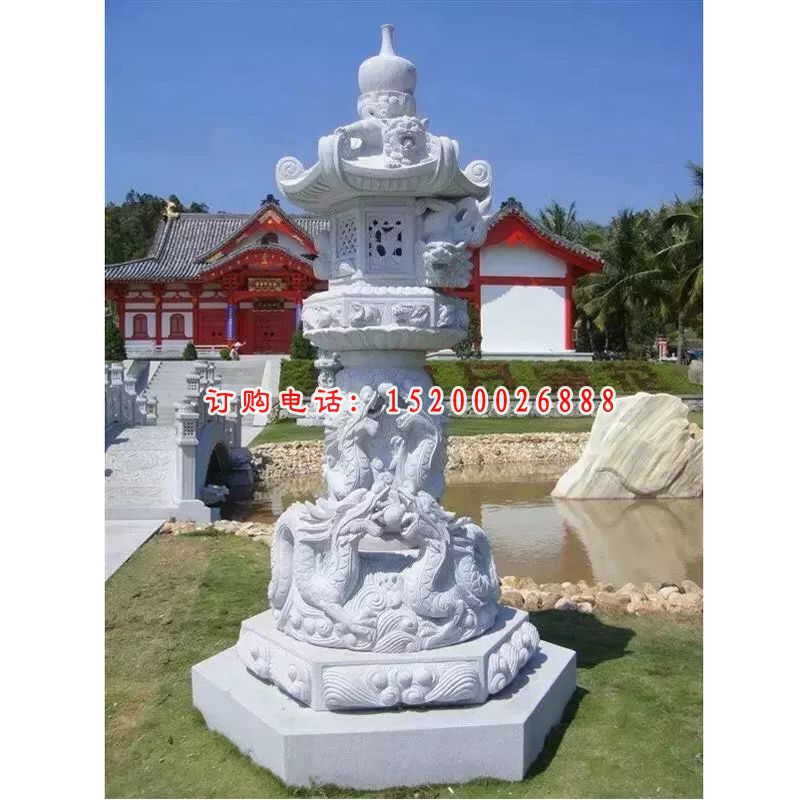 石灯，汉白玉石灯