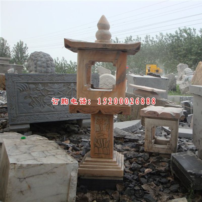 石灯，晚霞红石灯(1)