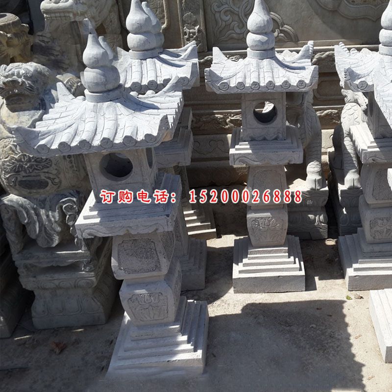 石灯雕塑，公园景观雕塑