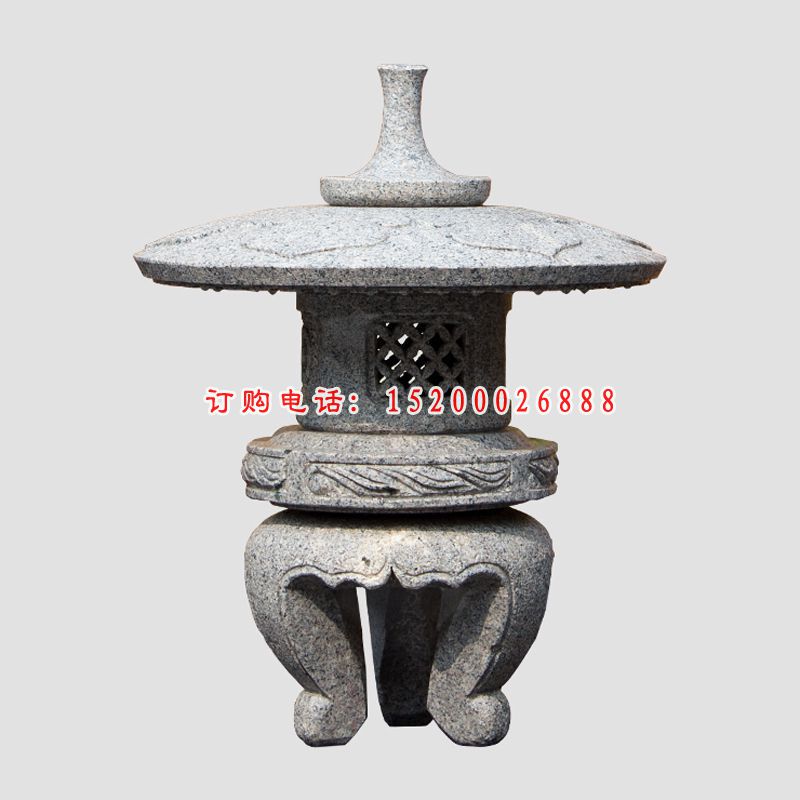 石灯雕塑，寺庙景观石雕
