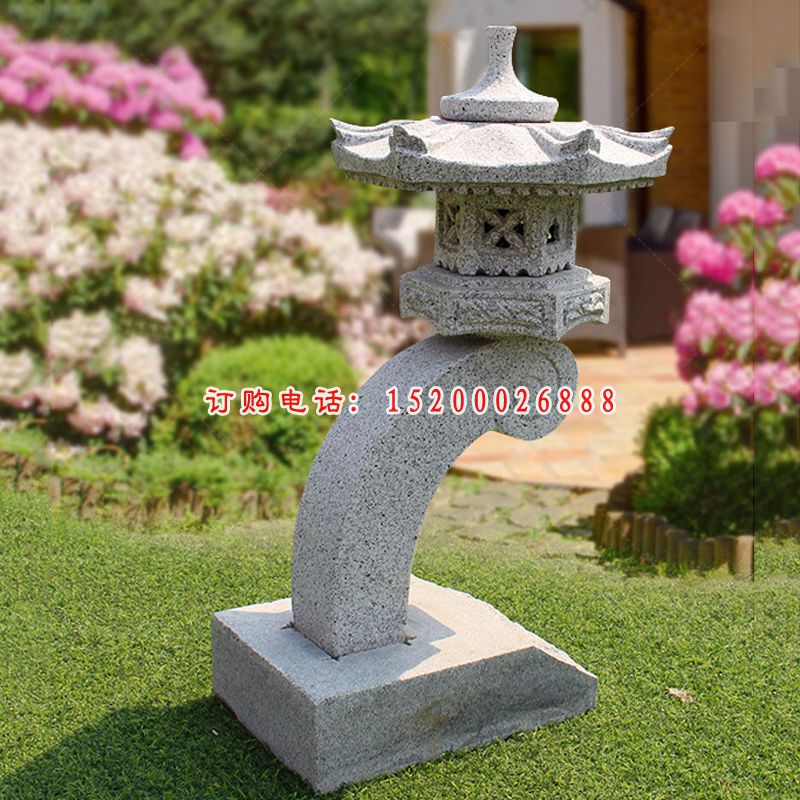 石灯雕塑，花园景观石雕