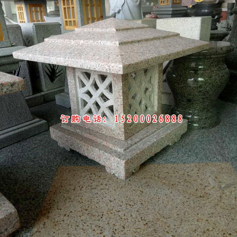 石雕灯 大理石照明石灯 (3)