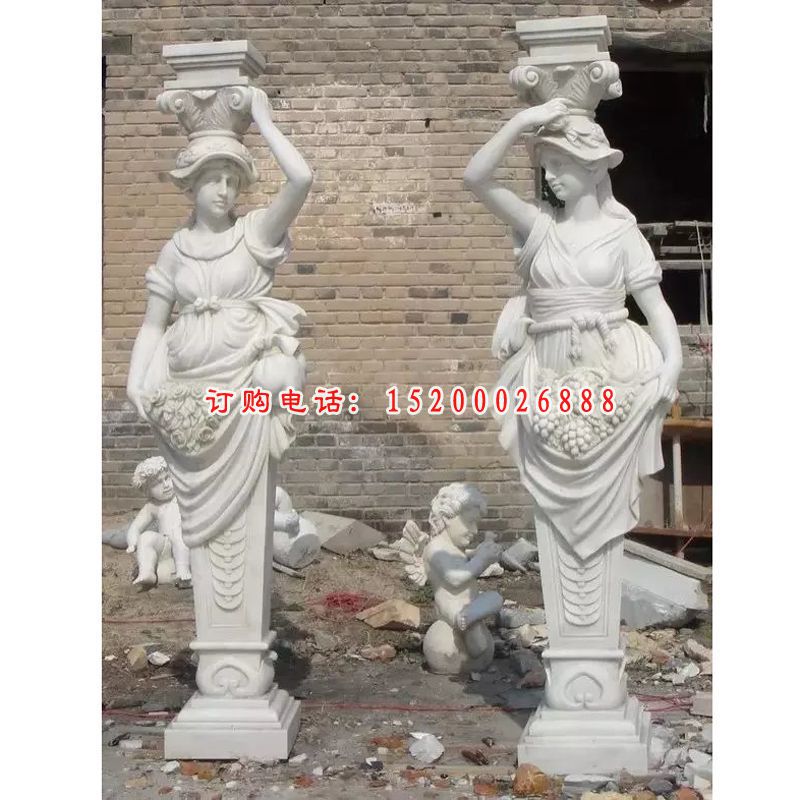 侍女石雕，侍女石灯 (1)
