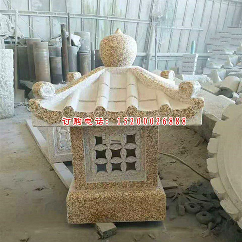 庭院石灯雕塑 大理石照明灯 (2)