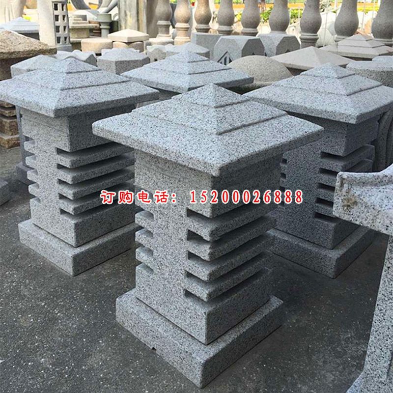 庭院石灯雕塑 大理石照明灯