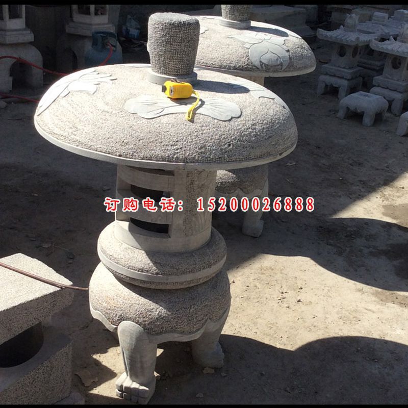 小型石灯雕塑，公园景观摆件