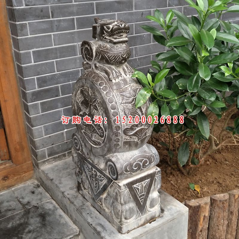 抱鼓石，狮子石门墩 (2)